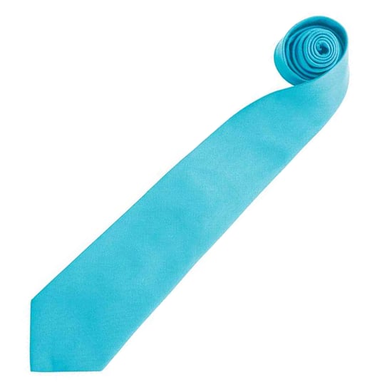 Premier Herren Krawatte Colours, unifarben (Türkis) - Image 2
