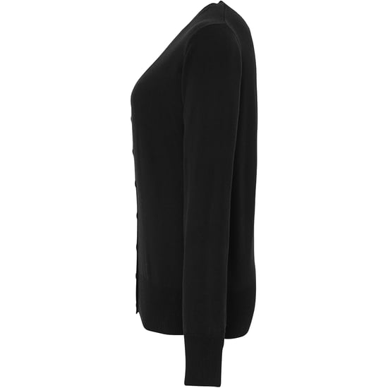 Premier Womens/Ladies Essential Acryl-Strickjacke (Schwarz) - Image 3