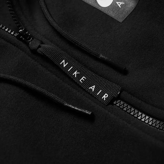 Nike Air Fleece Herren Zip durch Hoodie In schwarz - Image 4