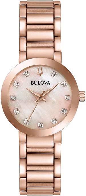 Bulova Futuro roségold Damen Armbanduhr 97P132 - Image 1