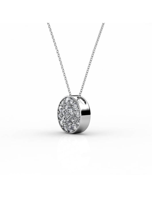 Runde Anhänger - Silber und Kristall - Image 3