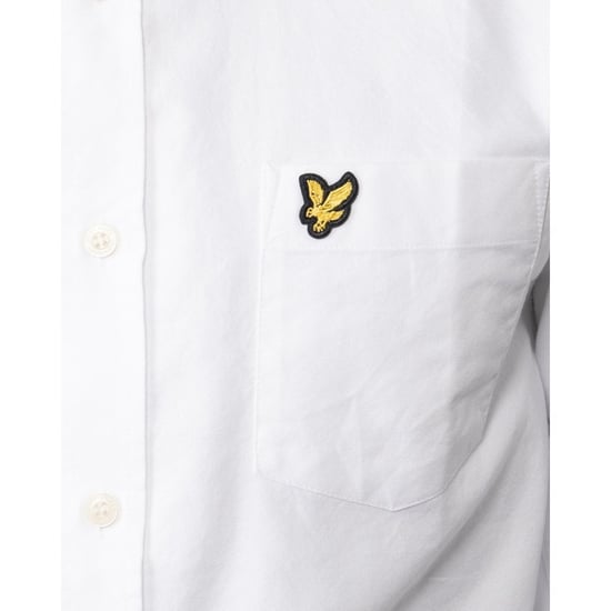 Lyle & Scott Regular Fit Leichtes Oxford-Hemd in Weiß - Image 5