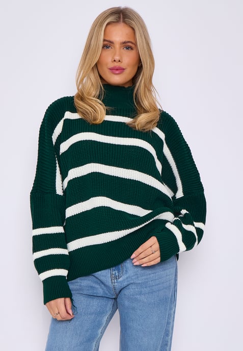 Chunky Knit High Neck Jumper