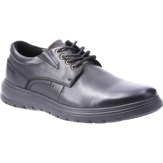 Hush Puppies Herren Triton Leder Freizeitschuhe (Schwarz) - Image 1
