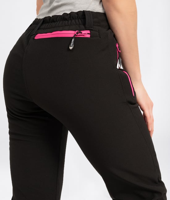 Rock Creek Softshellhose Schwarz