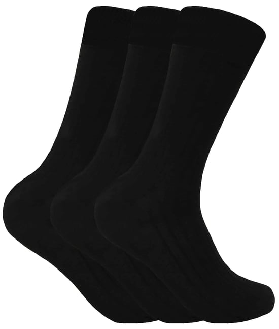 Sock Snob Homme 3 paires laine chaudes anti ampoule respirantes chaussettes - Noir - Image 1
