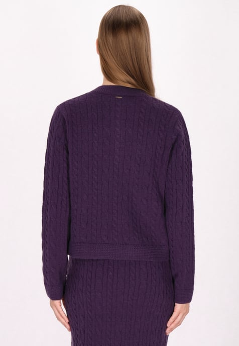 Dreimaster Cardigan Damen Lila - Image 4