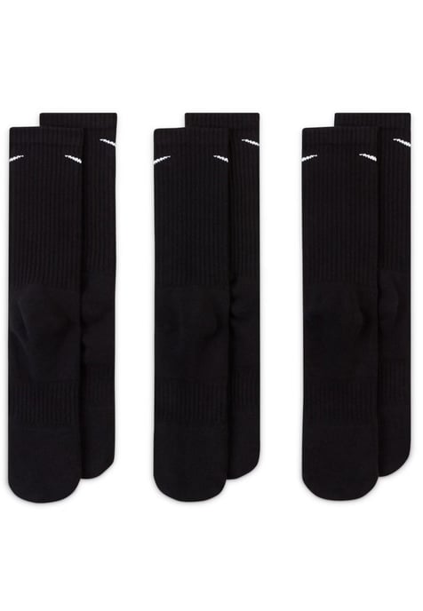 Nike Everyday Cushion Crew Trainingssocken, 3 Paar in Schwarz - Image 3