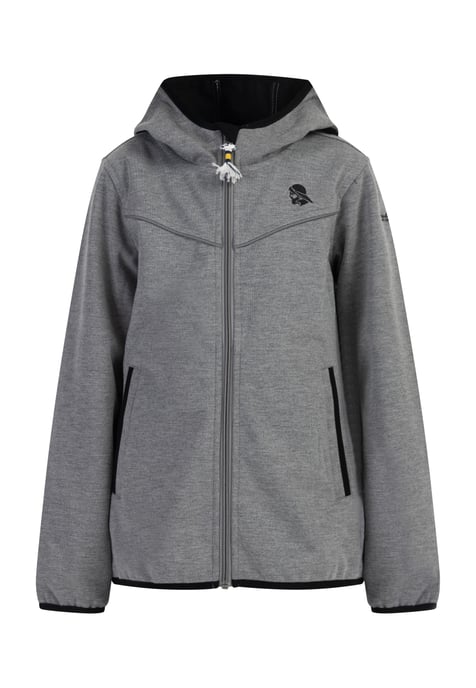 Schmuddelwedda Funktionsjacke jung grau melange - Image 1
