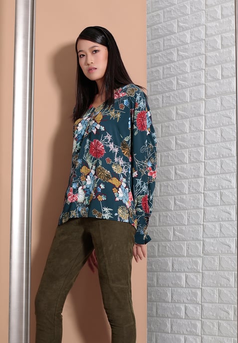 Bluse mit Blumenmuster - Image 2