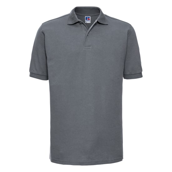 Russell Mens Ripple Kragen & Manschette Kurzarm-Poloshirt (Convoy Grau) - Image 1
