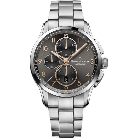 Maurice Lacroix Pontos Herren Silbernes Uhr PT6388-SS002-321-1 - Image 1