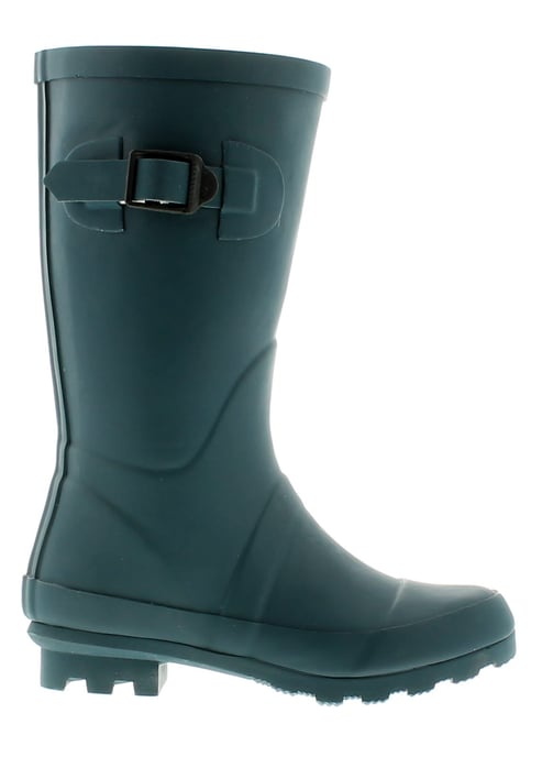 New Childrens/Unisex Navy Rubber Long Leg Wellington Boots