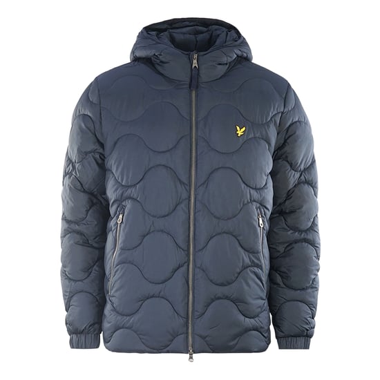 Lyle & Scott Marineblaue wattierte Jacke - Image 1