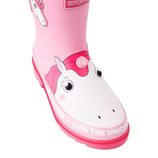 Regatta - Kinder Gummistiefel "Mudplay II", Luna Das Einhorn (Pink) - Image 5