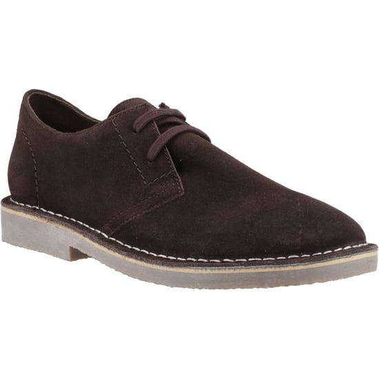 Hush Puppies Scout Herren-Wildlederschuhe in Schokoladenfarbe mit Schnürung - Image 1