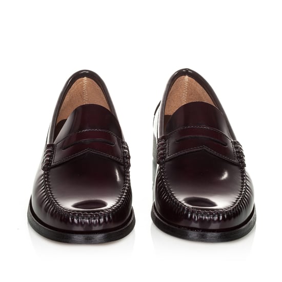 Men's Leather Moccasins Elegant And Comfortable Classic Shoes in Burgundy