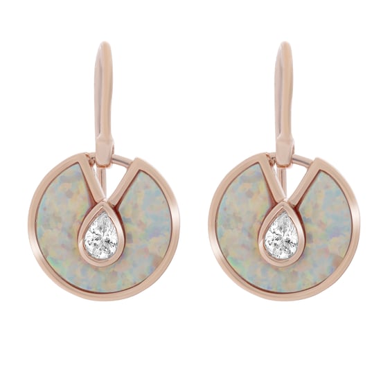 Orphelia 'Emmila' Women's 925 Sterling Silver Drop Earrings - Rose ZO-7287