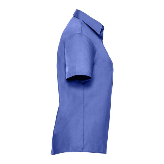 Russell Collection - Hemd Pflegeleicht für Damen kurzärmlig (Business-Blau) - Image 3