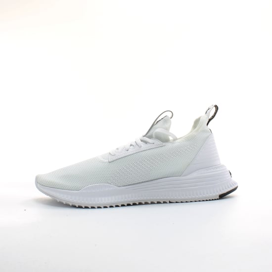 Puma AVID Knit White Textile Mens Lace Up Trainers 369346 02