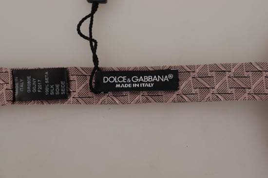 Dolce & Gabbana Graue Fantasieprint Verstellbare Nacken Papillon Schleife Herren Krawatte - Image 2