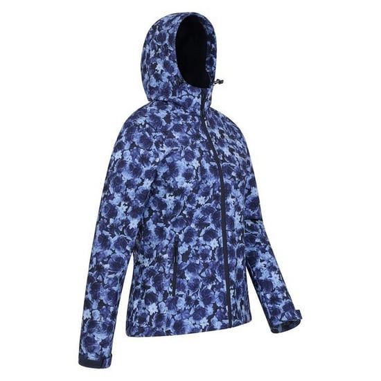 Mountain Warehouse Womens/Ladies Exodus Floral Soft Shell Jacke (Navy/Hellblau) - Image 4
