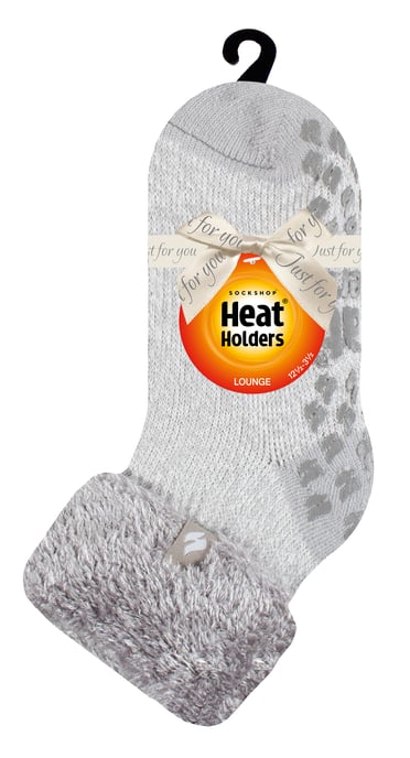 Kinder Plüschbett-Socken | Heat Holders | Warme gemütliche Thermosocken für Jungen und Mädchen - Silbergrau - Image 2