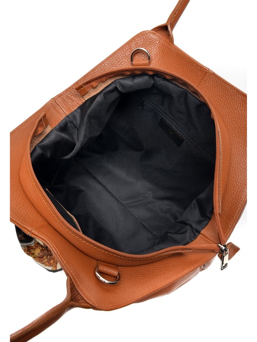 Carla Ferreri SS22 CF 1750 Marron Cuir de vachette Sac - Image 4