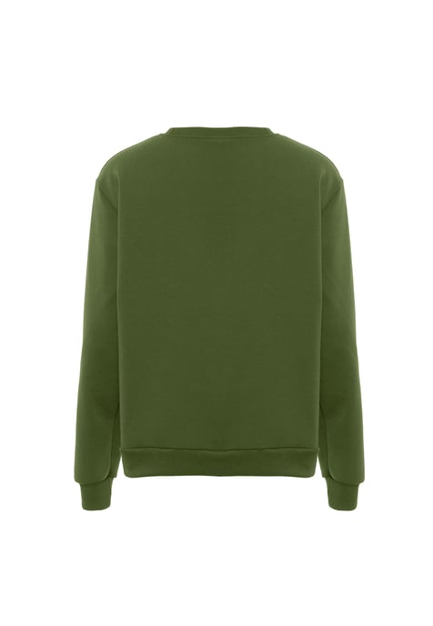 Mo Round Neck Sweater Herren OLIV - Image 2