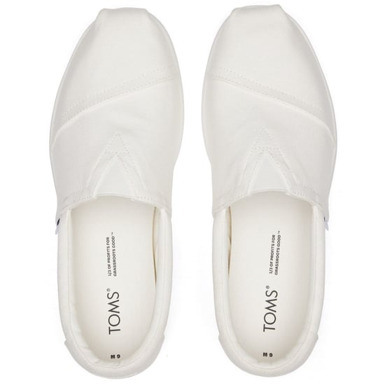 TOMS Alpargata Forward 100% Baumwolle Herren Espadrilles Weiß - Image 4
