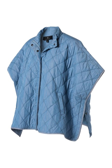 Dani Poncho Jacket Denim Blauw