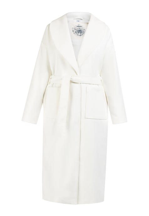 Dreimaster Übergangsmantel aus Wollgemisch Damen Wollweiß - Image 1