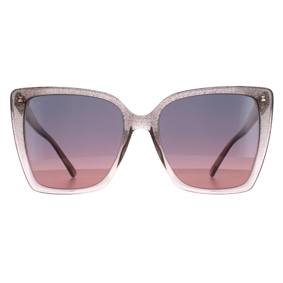 Jimmy Choo Cat Eye Damen Nude Glitzer Grau Fuchsia LESSIE/S - Image 1