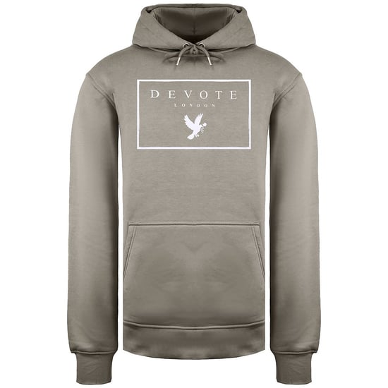 Devote London Dove Mens Nude/White Hoodie