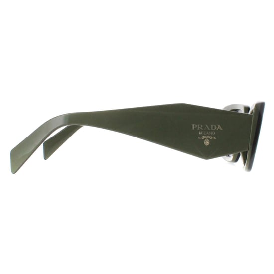 Prada Rectangle Womens Sage Black Dark Grey PR17WS