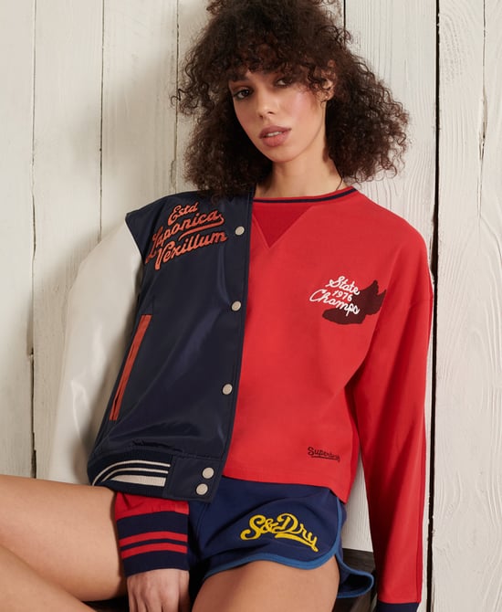 Superdry Collegiate Graphic Long Sleeve Top