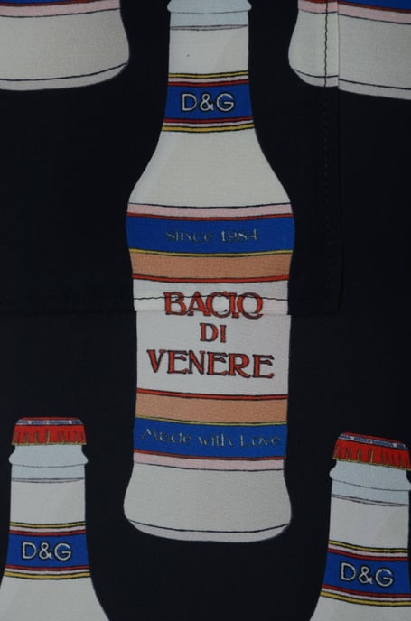 Dolce & Gabbana Men Silk Bottles Shirt - Image 4