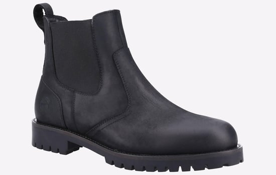Cotswold Bodicote Schwarze Herrenlederstiefel - Image 2