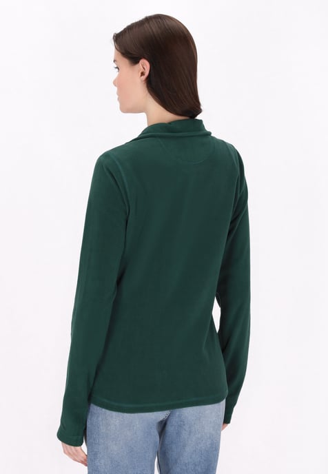Mymo Fleecepullover Damen dunkelgrün - Image 4