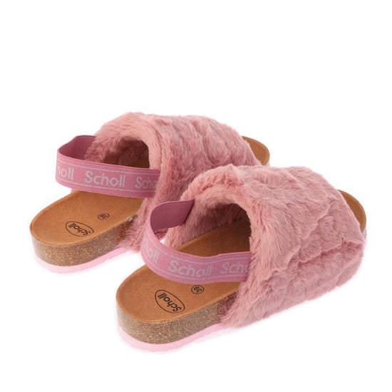 Women's Scholl Amabel Faux Fur Slippers in Rose