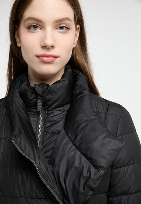 Dreimaster Wintermantel mit Wattierung Damen schwarz - Image 5