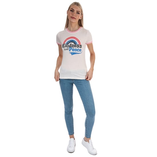 Women's Brave Soul Kindness and Peace T-Shirt in Pink