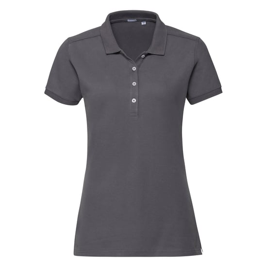 Russell Damen/Damen Stretch Kurzarm-Poloshirt (Convoy Grau) - Image 1