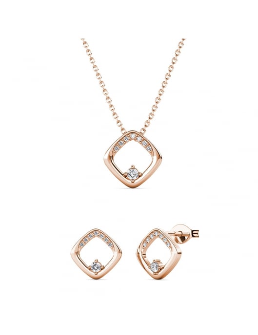 Adelise Set : Rose Gold und Kristall - Image 1