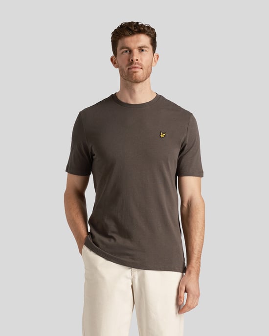Herren-Lyle & Scott Chunky Slub T-Shirt in Grau - Image 1