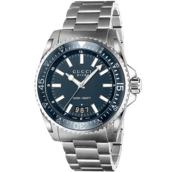 Gucci YA136203 Dive Blaues Zifferblatt Edelstahl Herrenuhr - Image 1