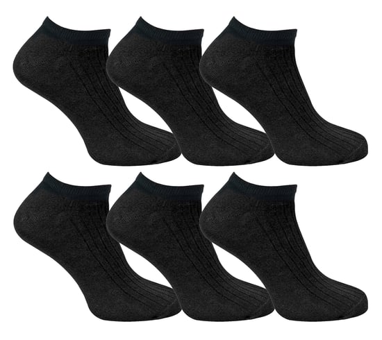Kinder 100% Baumwolle Knöchel Socken | Sock Snob | Low Cut Trainer Socken für Jungen & Mädchen - Schwarz - Image 1