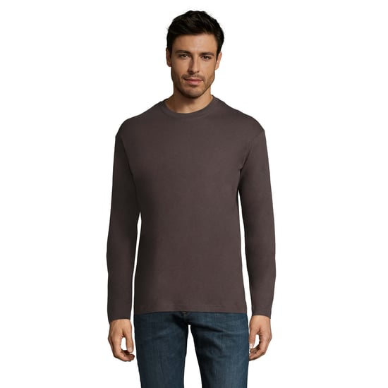 SOLS - "Monarch" T-Shirt für Herren Langärmlig (Dunkelgrau unifarben) - Image 1