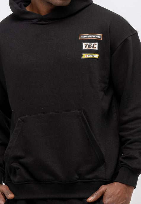 Tom Barron Men's Embroidered Badge Casual Tracksuit Oversize