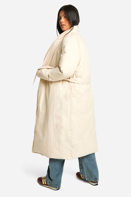 Maternity Belted Duvet Puffer Coat - Image 2